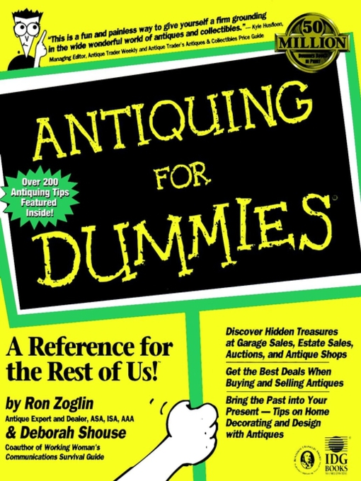Title details for Antiquing For Dummies by Ron Zoglin - Available